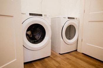 Front load washers and dryers